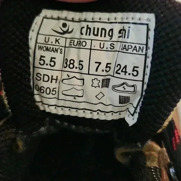 CHUNG SHI Rocker Toning Hiking Walking Leather Shoes Boots Women's US Size  7.5 - Picture 5 of 8